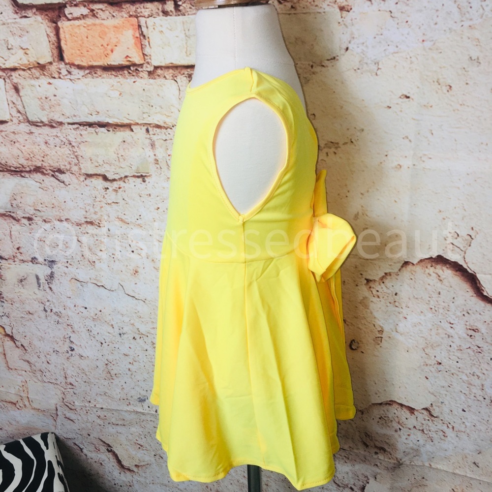 •❌ PICK•FINAL•A Ray Of Sunshine V-Back Bow Dress - Picture 9 of 9